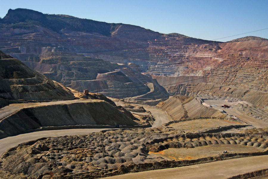 Chino open pit copper mine - once the largest in the world. In business since 1909