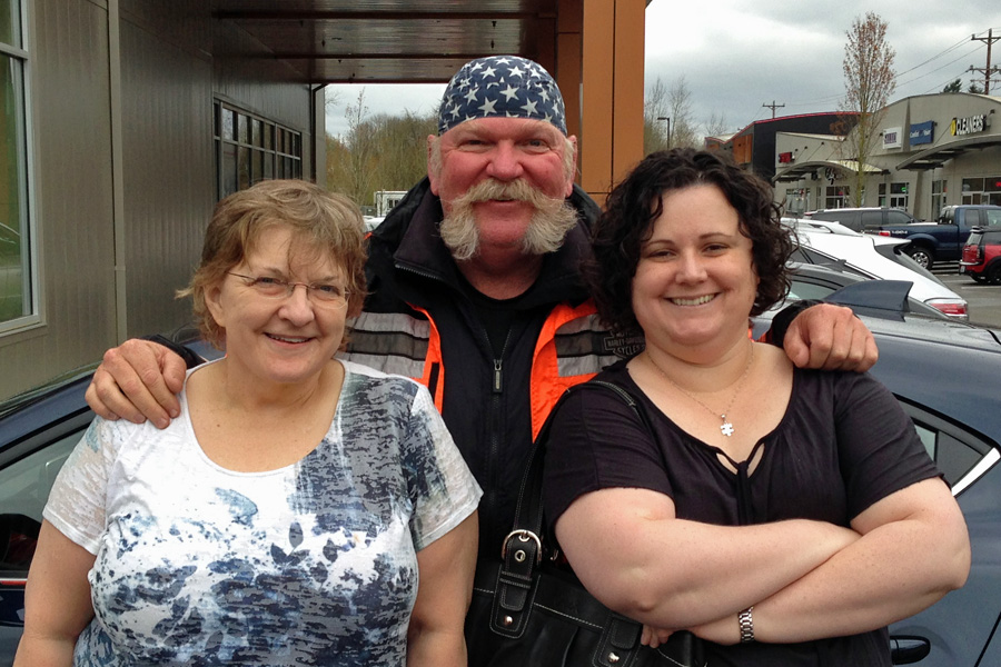 With Sharon and Sheri (At The Original Pancake House) - Bothell, WA. April 5, 2014