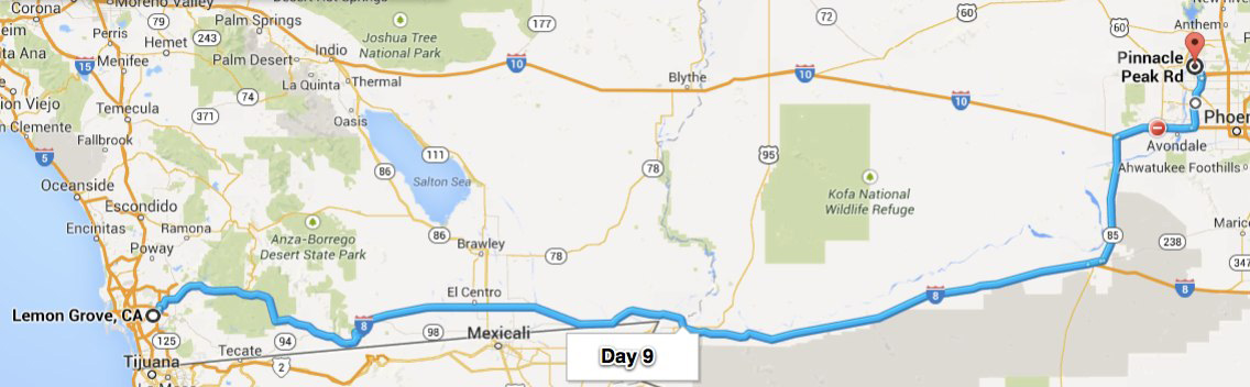 April 19, 2014   (374 miles)