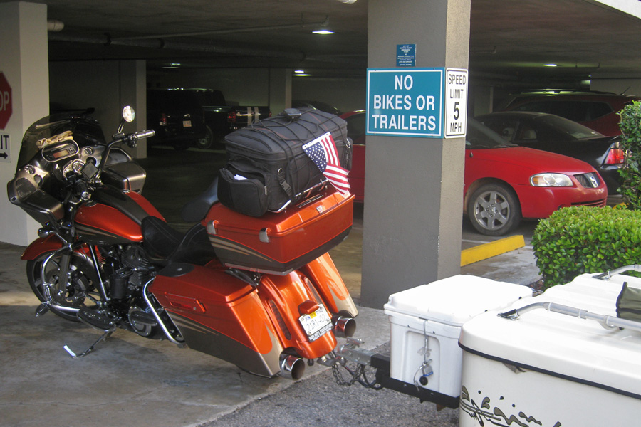 No Bikes, No Trailers - Couldn't even park at the condos where we stayed.