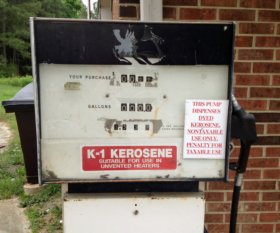 Never seen a kerosene pump before.  Looked to me like it was still being used too.