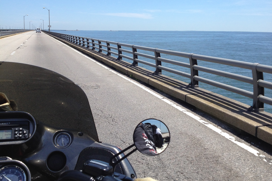 You can see a little bit of the swell on the water - it got bigger farther out.