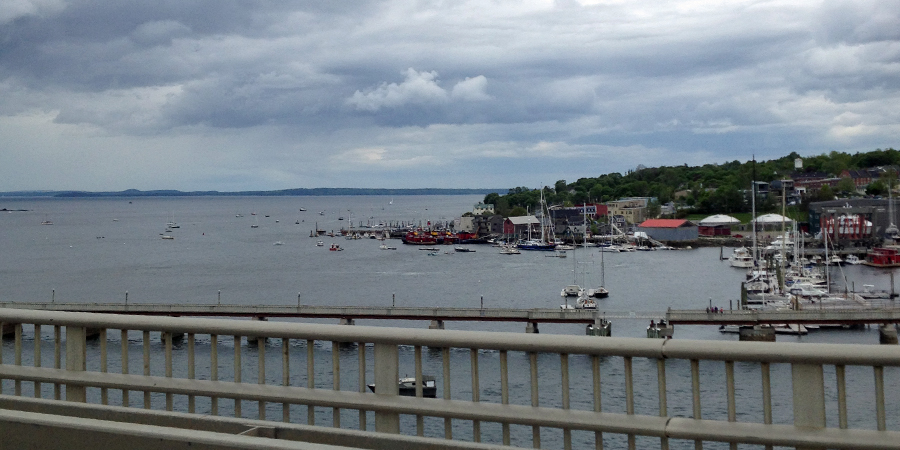 Portsmouth, Maine - look at all those boats out there taking advantage of the good weather.