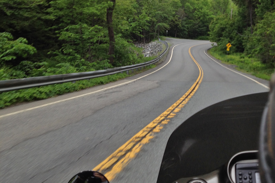 Finally a fun mountain road - Green Mountain National Forest, Vermont.
