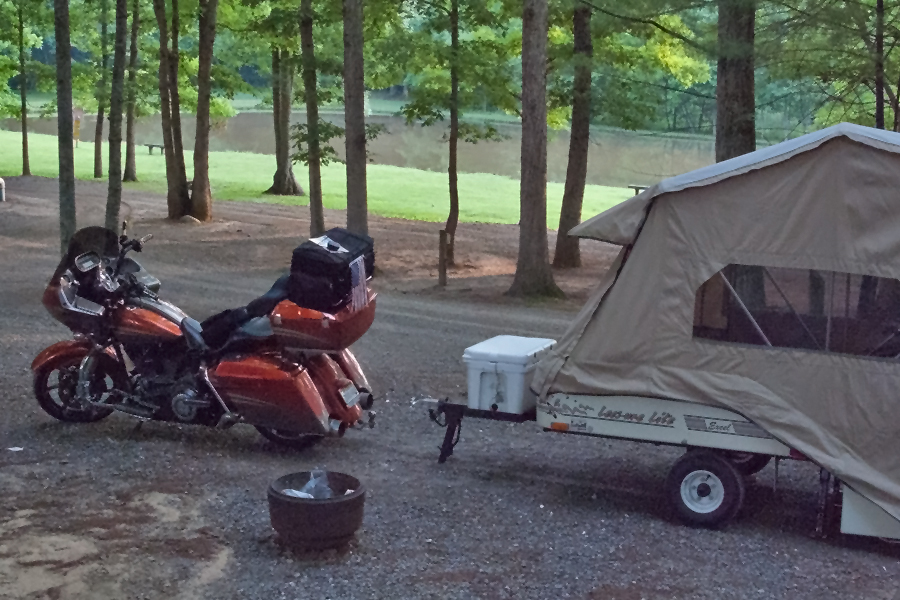 Dang, I shipped my fishing pole back with my golf clubs.  Lynchburg/Blue Ridge Parkway KOA