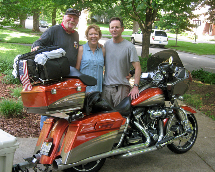 My wonderful Aunt Kathleen, her husband Marty & the Red Rider