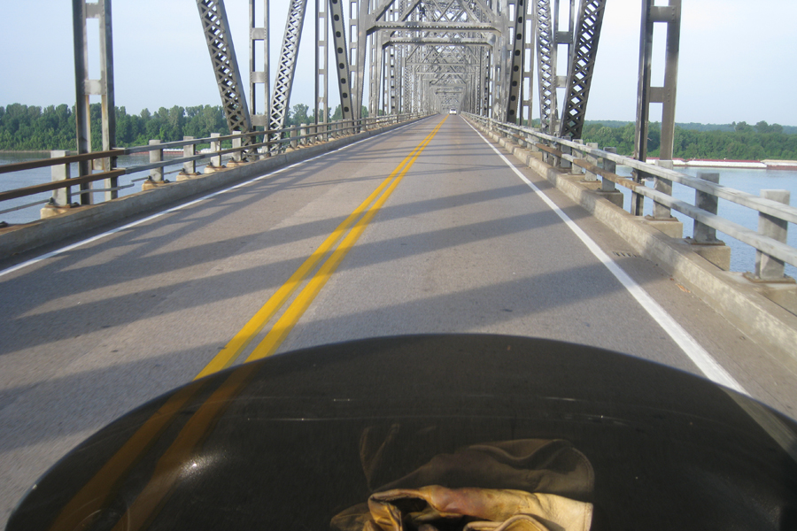 Crossing the Ohio River into Illinois 